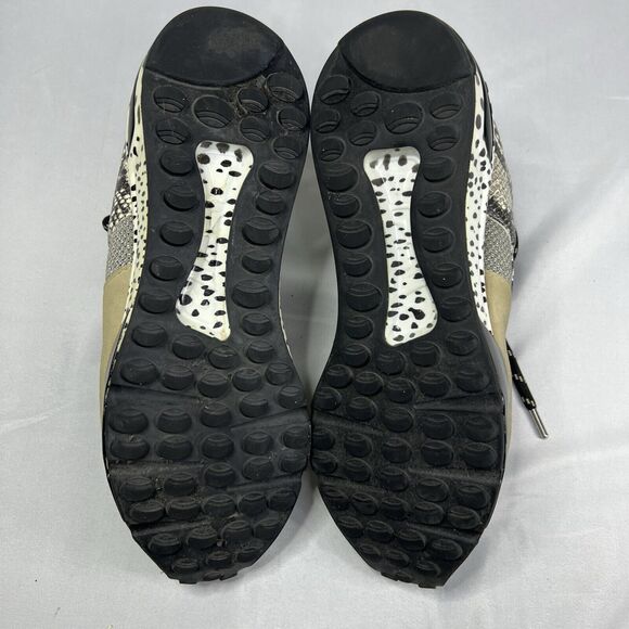 NEW Steve Madden Women's Cliff Sneakers Size 9 Silver Snakeskin Shoes - Picture 9 of 9